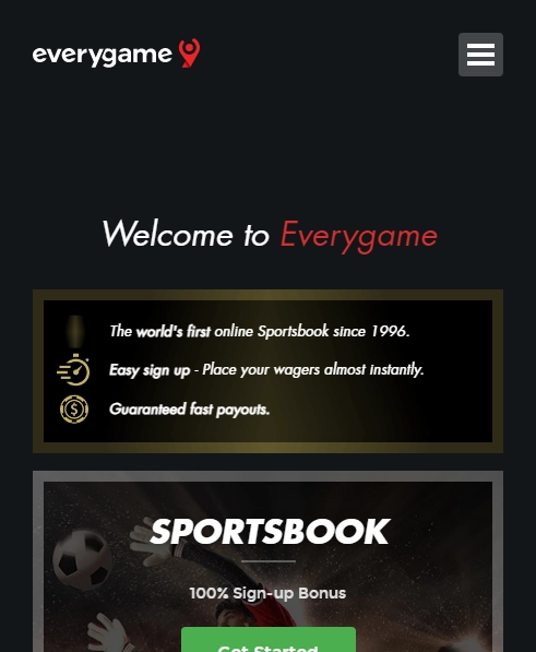 Everygame Casino Mobile screenshot